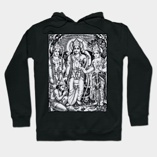 Shri Ram and Family drawing Hoodie